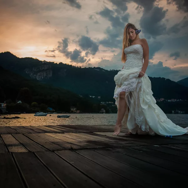 Servizio fotografico sposa a Torino - Fotografo per spose a Torino - Scatti seducenti di Cindy al suo matrimonio